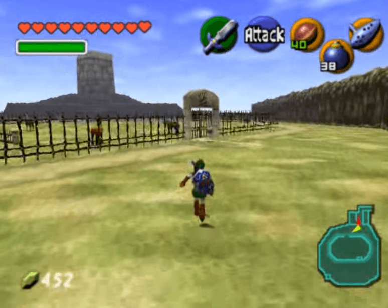 Link on his way to get Epona