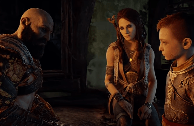 Freya with Kratos and Atreus