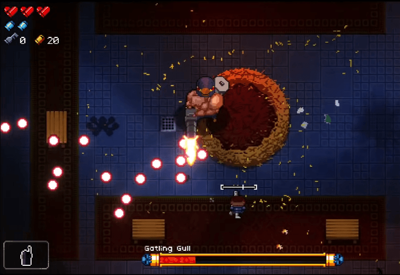 Galting Gull is a tricky early game Gungeon boss
