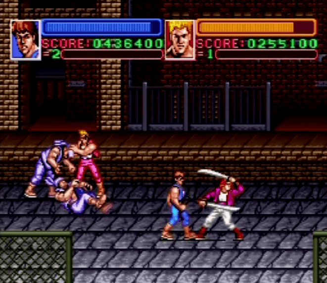Super Double Dragon - SNES gameplay