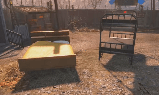 Find a bed to rest in Fallout 4