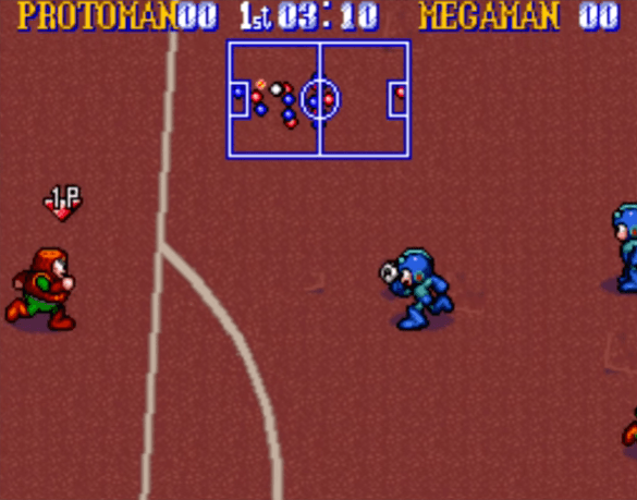 Mega Man Soccer - SNES gameplay