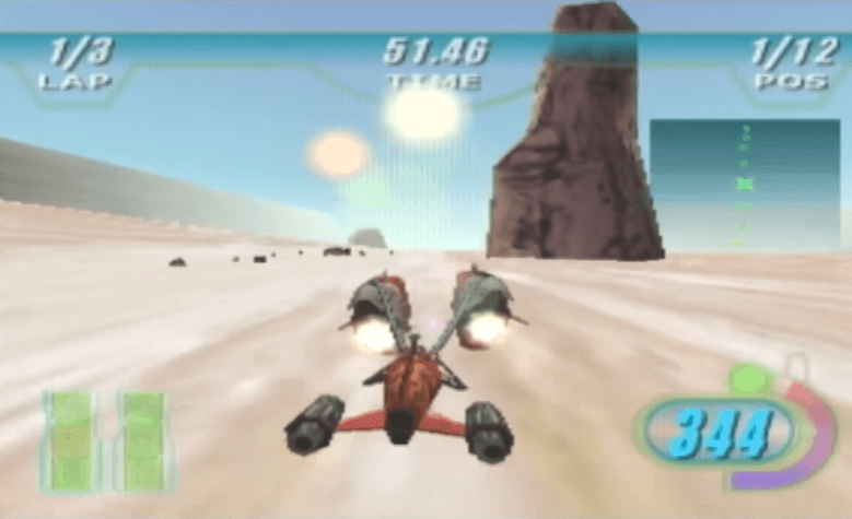 Star Wars Episode 1 Racer - N64 Gameplay