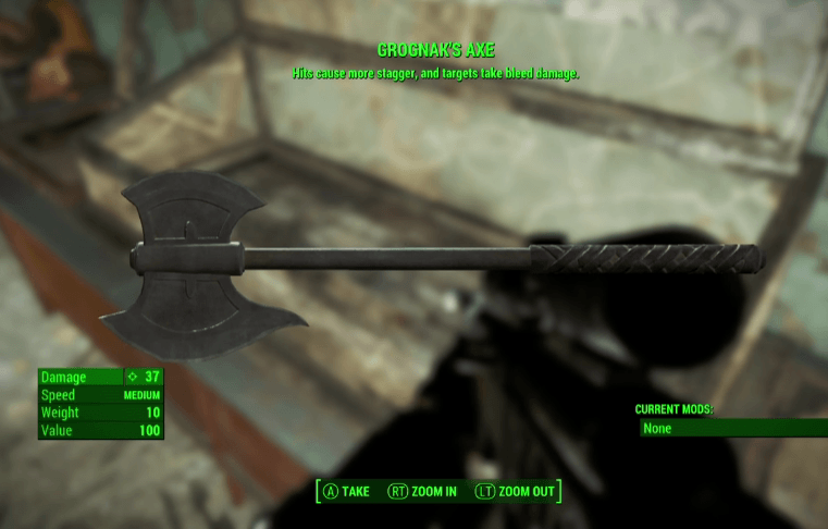 Grognak's Axe - Fallout 4